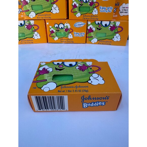 Lot of 6 Discontinued Johnsons Buddies Easy-Grip Sudzing Bar Soap For Kids NOS - Picture 5 of 6